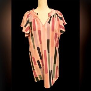 Entro XL flutter sleeve top